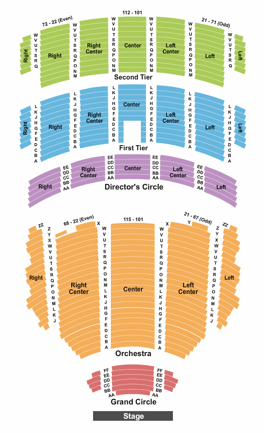 Benedum Center Wicked Seating Chart